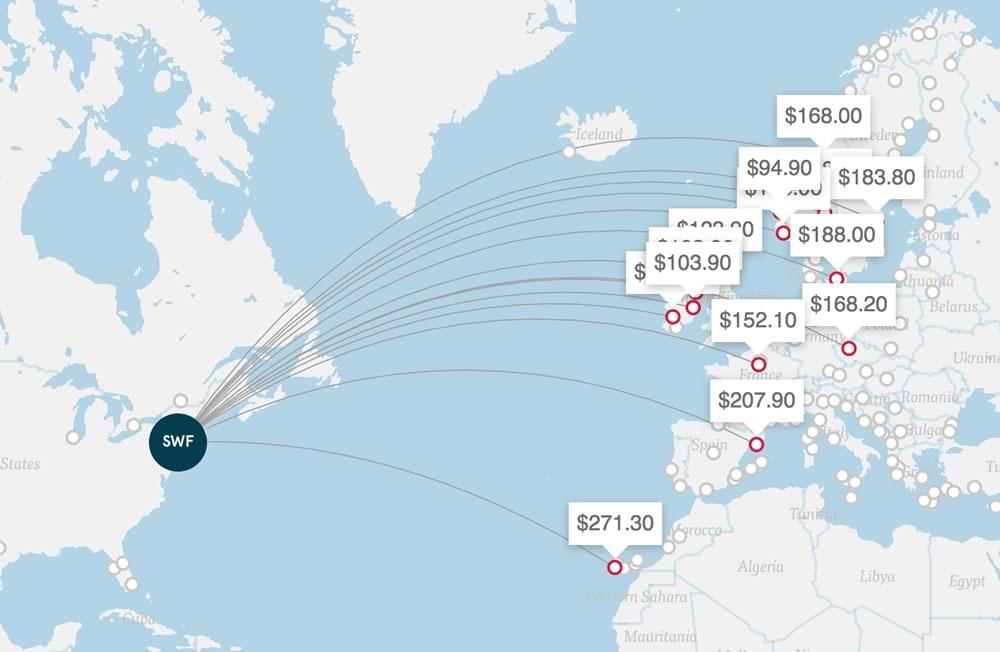 From Stewart International To Europe And Back For Less Than 300 All