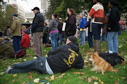 Occupy Albany 2011 teamster Bennett Campbell .jpg