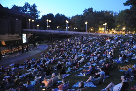 Orchestra on the lawn at SPAC