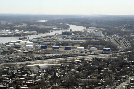 Port of Albany from Corning Tower