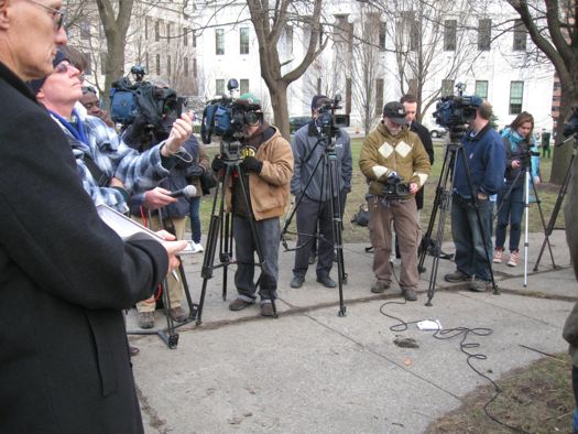 Press at Occupy Albany  Demand conference.jpg