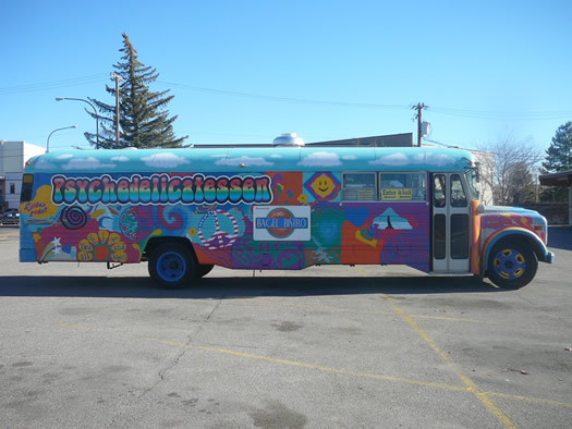 Psychedelicatessen bagel bus Idaho