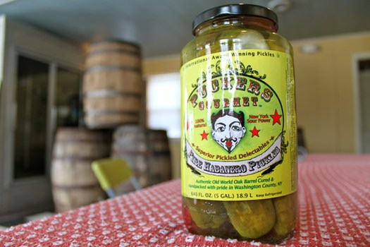 Puckers pickles jar