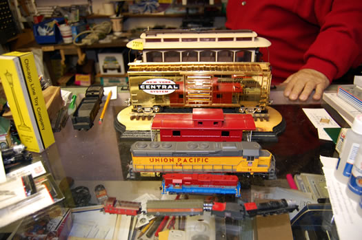 sizes of model trains