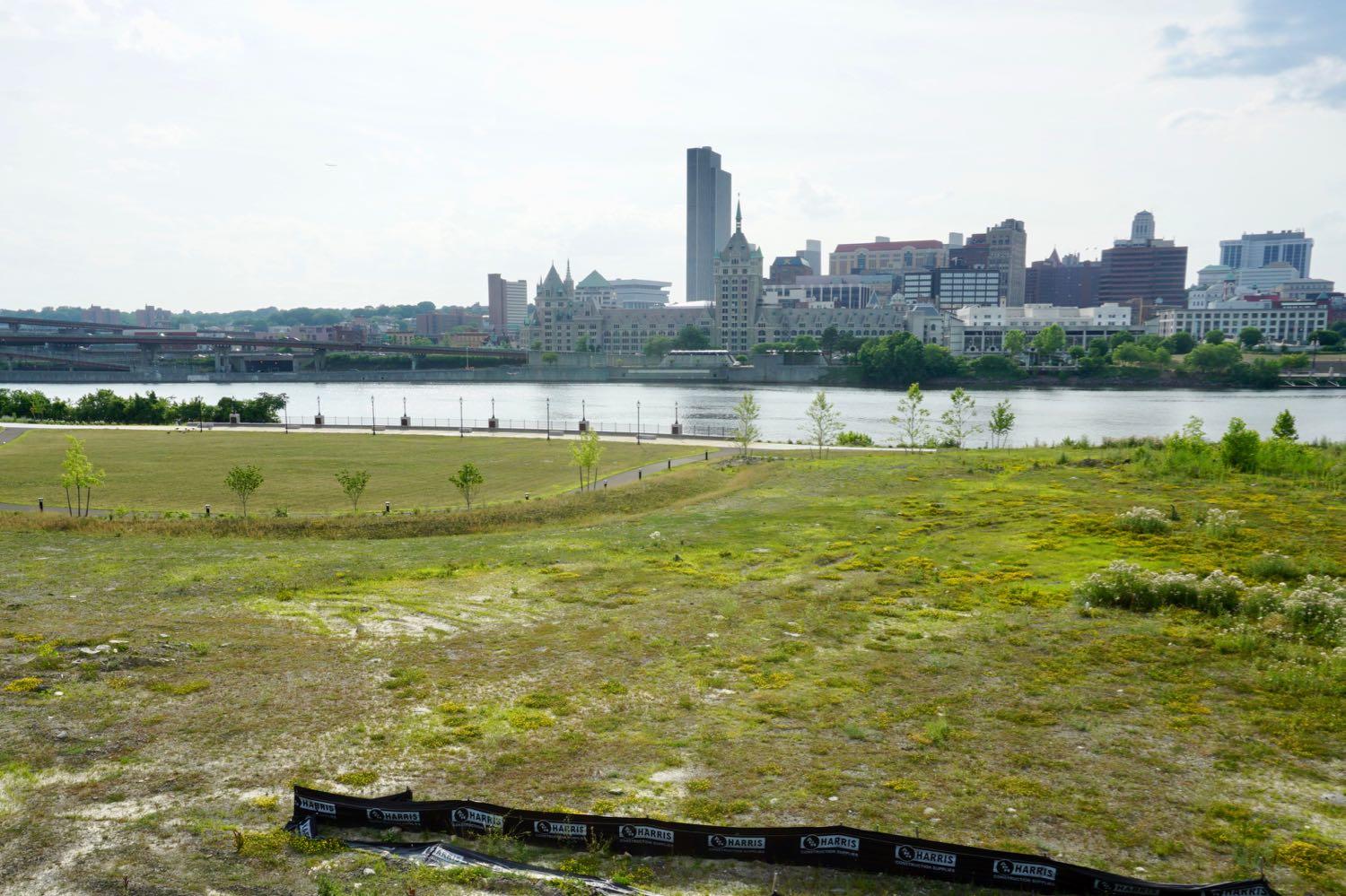 Rensselaer esplanade view of Albany