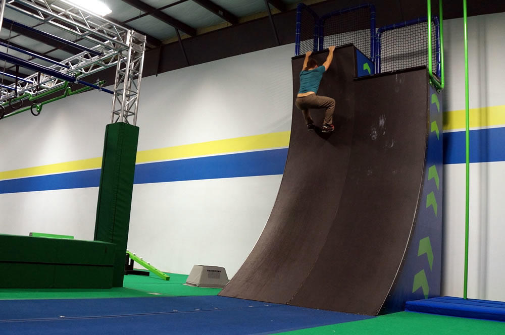 Saratoga Ninja Lab warped wall