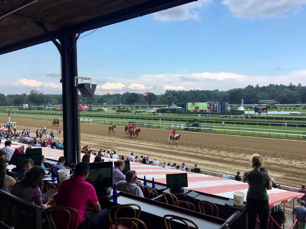 Saratoga Race Course from clubhouse 2017