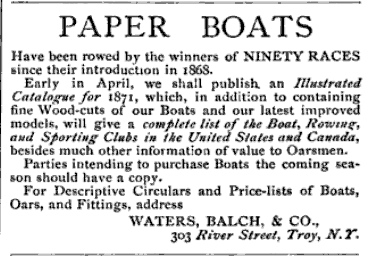 Water, Balch paper boats ad