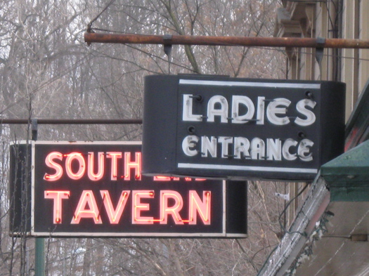 South End Tavern signs