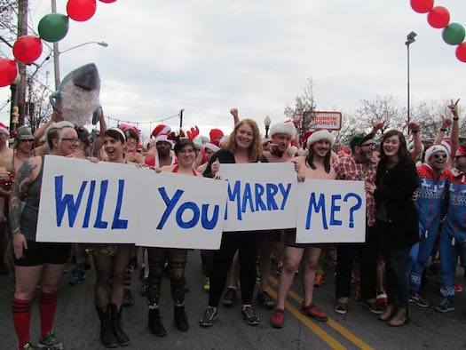 Speedo Sprint Marry me sign.jpg