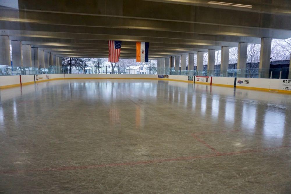 Swinburne skating rink ice