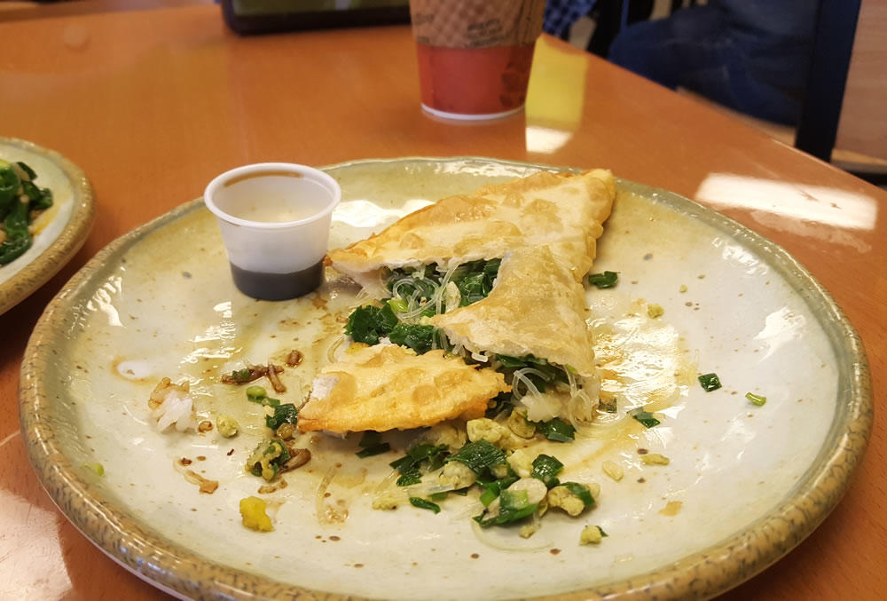 Tea Plus chive pancake