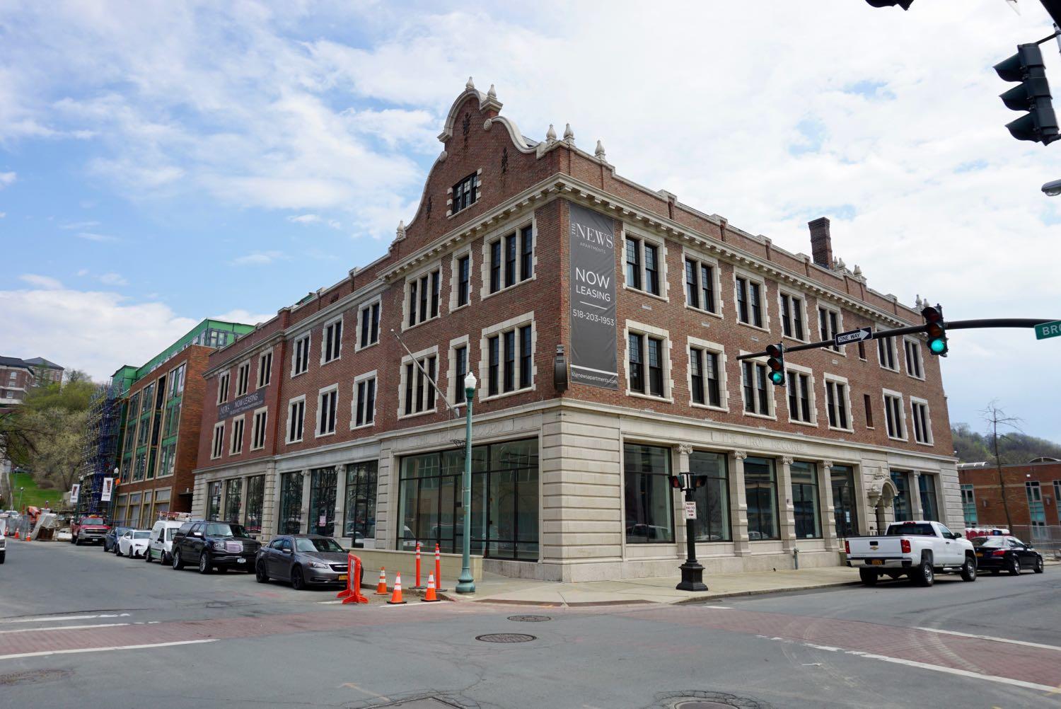 The News apartments Troy exterior