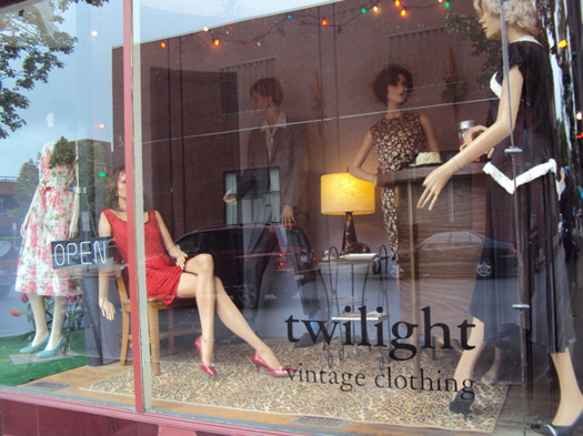 Twilight Vintage window