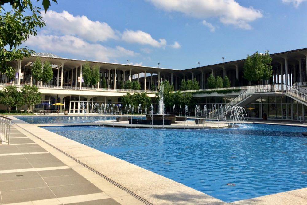 UAlbany uptown campus center fountain