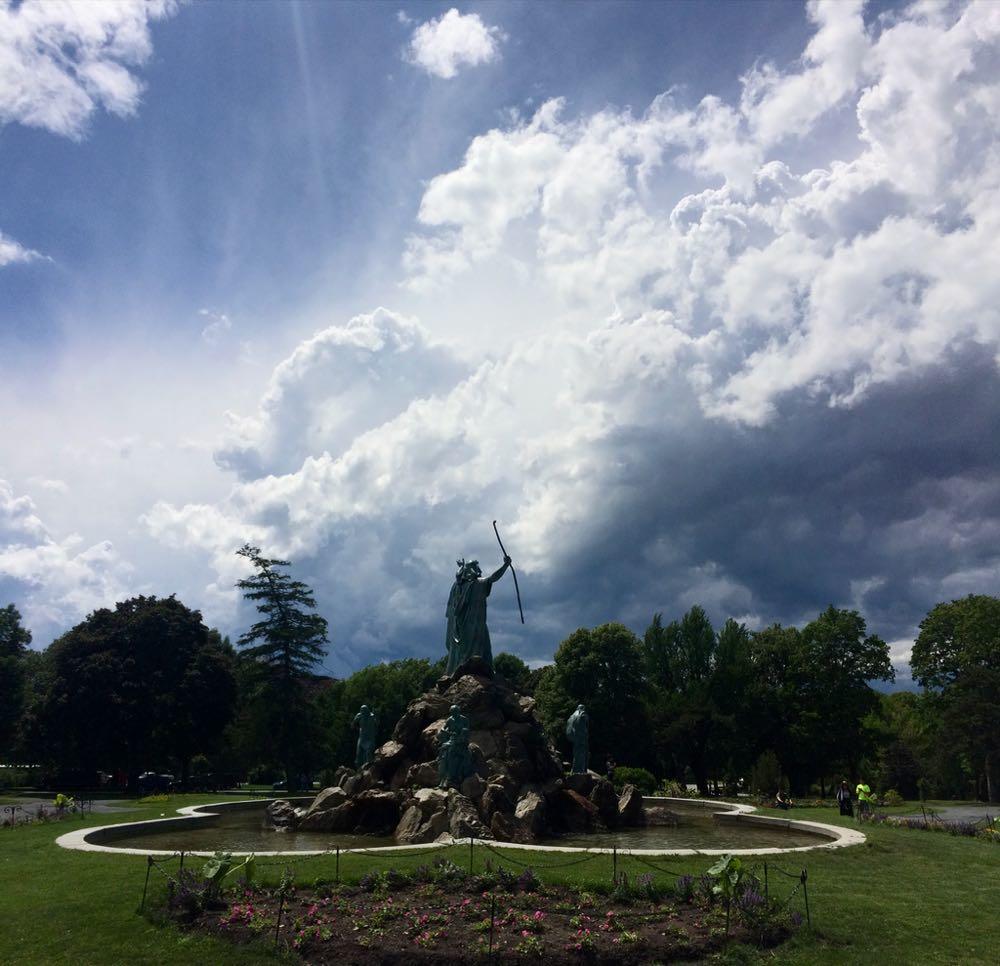 Washington Park Moses storm clouds