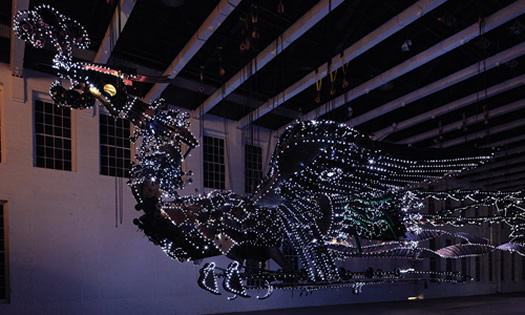 Xu Bing Phoenix night MASS MoCA