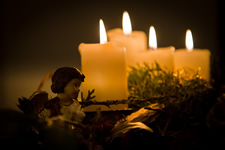 advent wreath angel