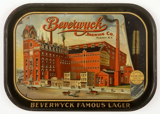 albany institute beverwyck beer tray