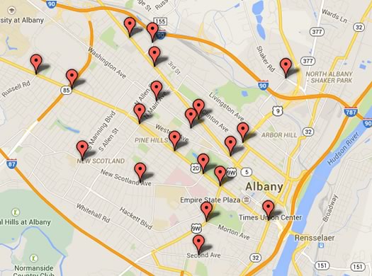 red light camera maps