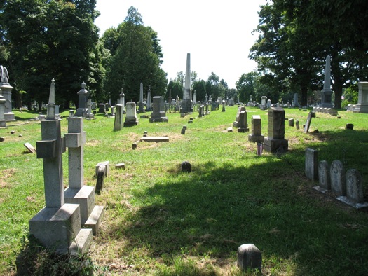 Albany Rural Cemetery gravestones