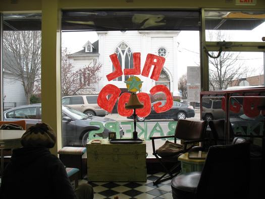 all good bakers looking through front window