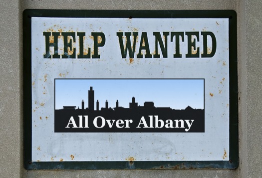 AOA help wanted sign