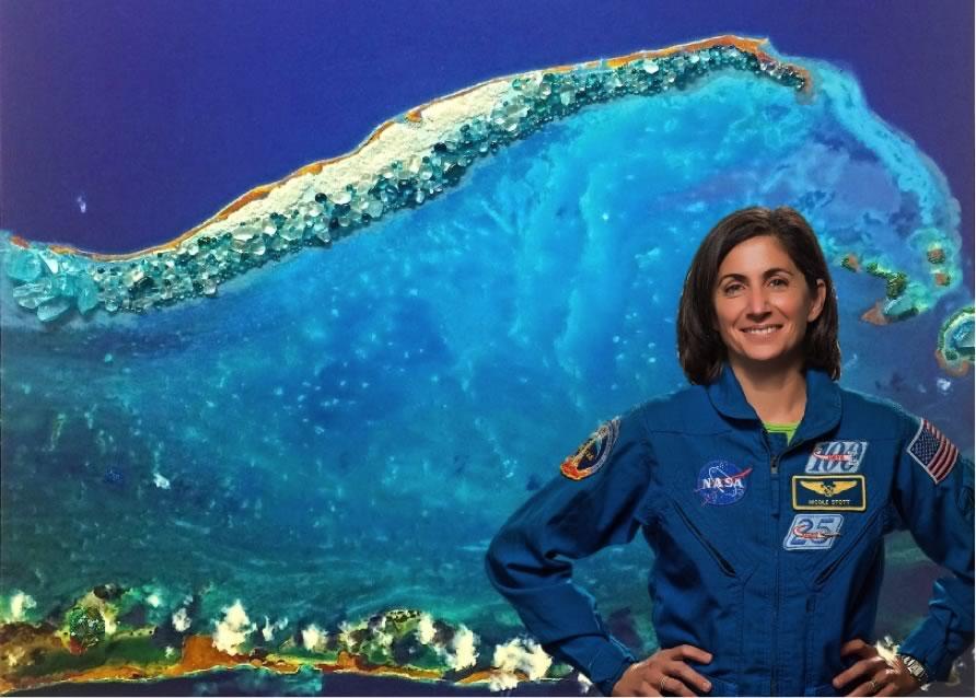 astronaut Nicole Stott and her artwork