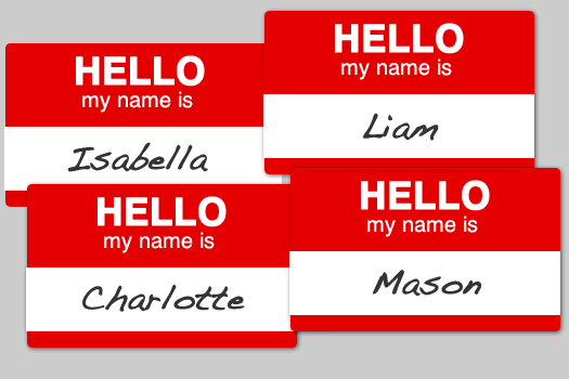 baby name tags