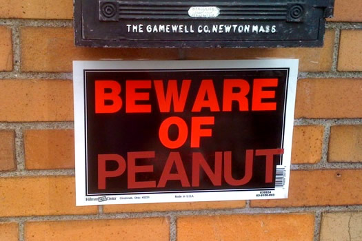 beware of peanut