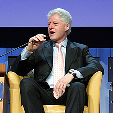 bill clinton at world economic forum 2006 davos