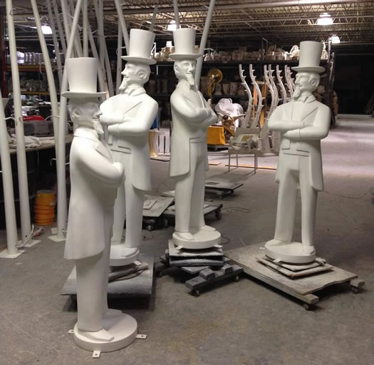 blank uncle sam statues Troy BID