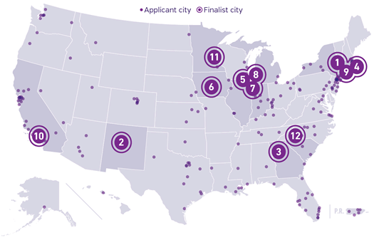 bloomberg public art project finalists map