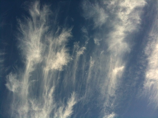 blue sky wispy clouds 2014-08-19