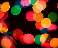 bokeh christmas lights