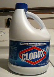 bottle of clorox bleach