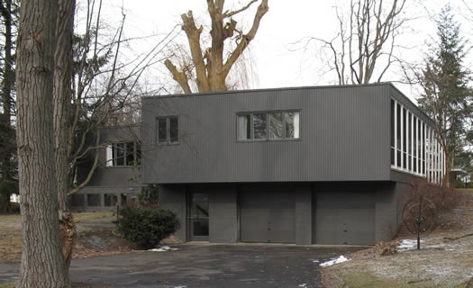 mid-century modern house in Albany