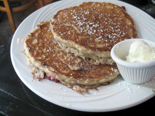 Cafe Madison raspberry pancakes