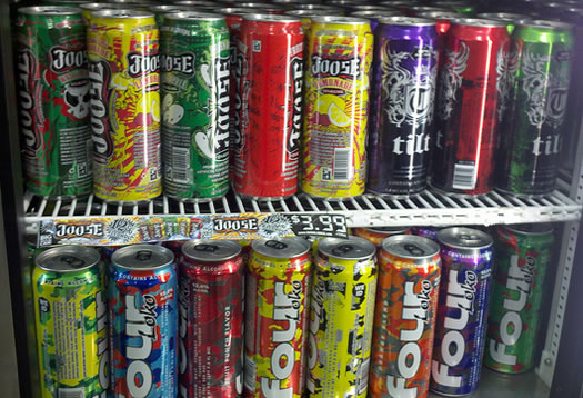 caffeinated alcoholic beverages four loko