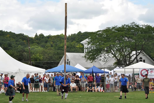 capital district scottish games caber toss