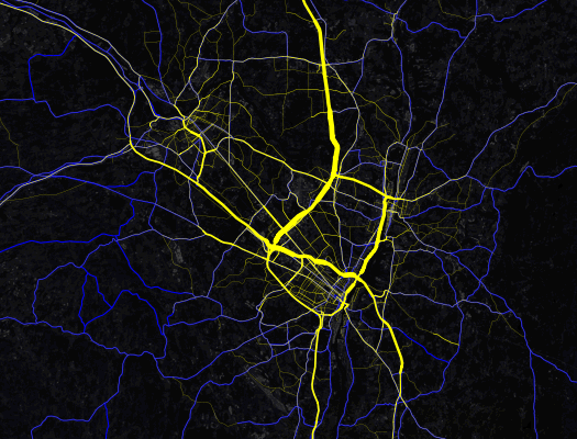 capital region traffic density mapbox