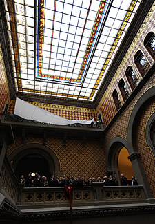 capitol assembly staircase skylight unveiling