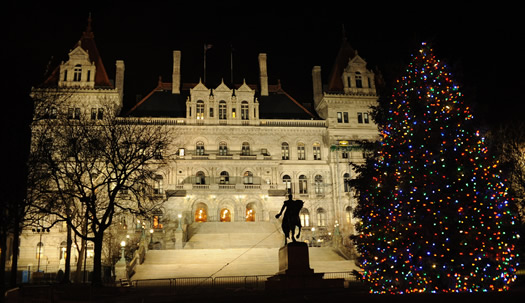 capitol holiday night