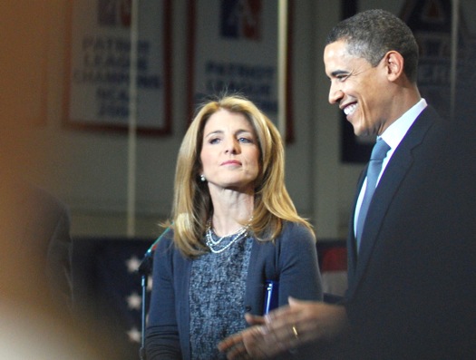 caroline kennedy with obama