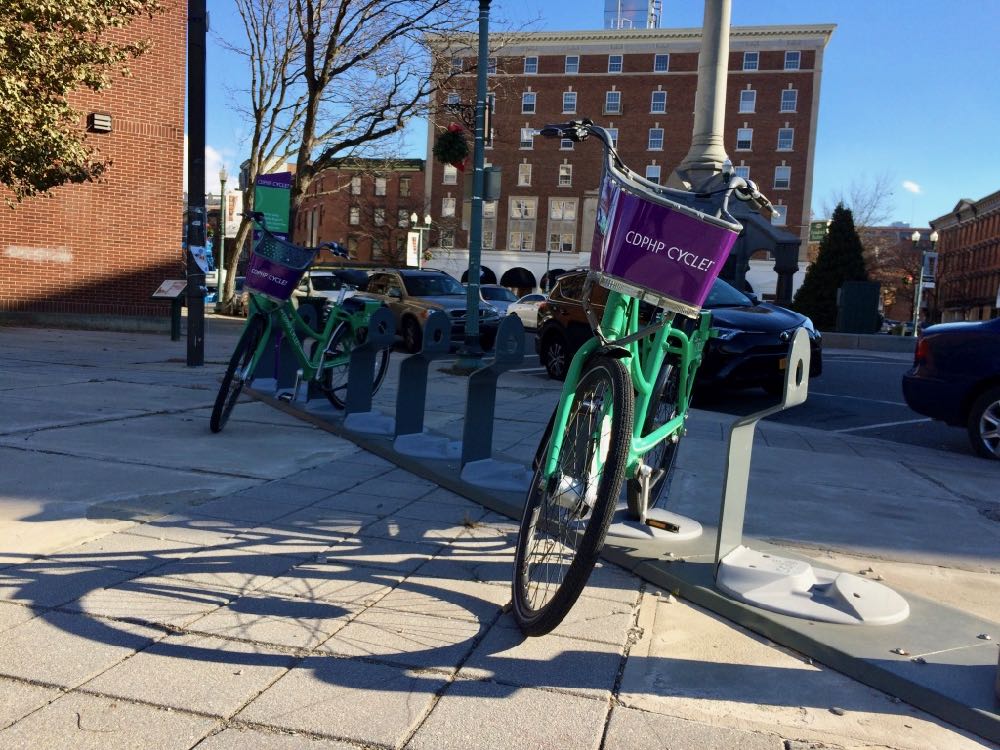 cdta bike share downtown Troy 2017-November