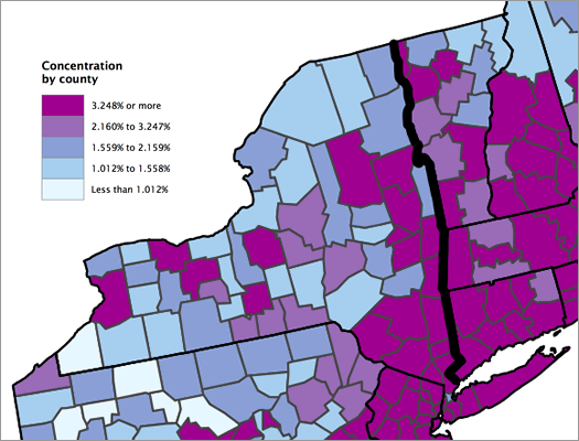 census bureau high income concentration