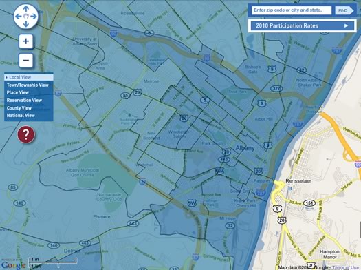 census response map grab