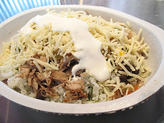 chipotle burrito bowl