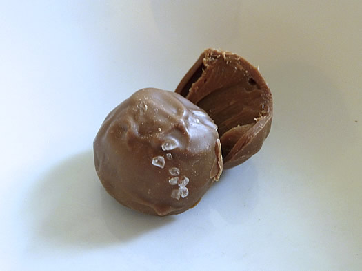 chocolate mill milk chocolate caramel salt truffle