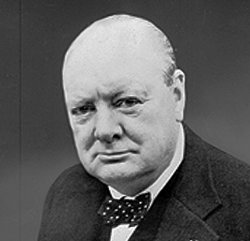 Winston Churchill portrait